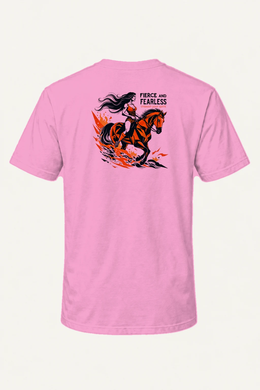 "Fierce And Fearless" Heavyweight Unisex Crewneck T-shirt | Gildan 5000