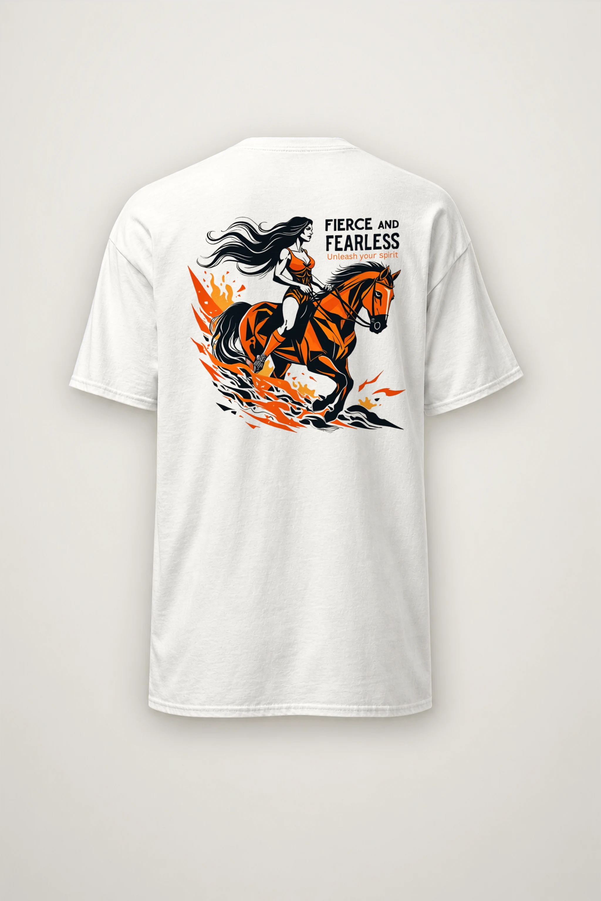 "Fierce And Fearless" Heavyweight Unisex Crewneck T-shirt