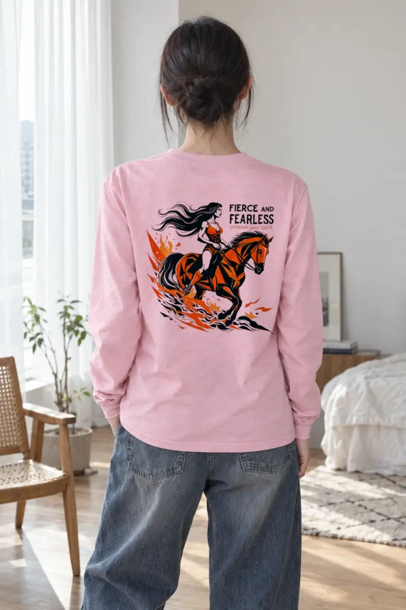 "Fierce And Fearless" Unisex Longsleeve T-shirt