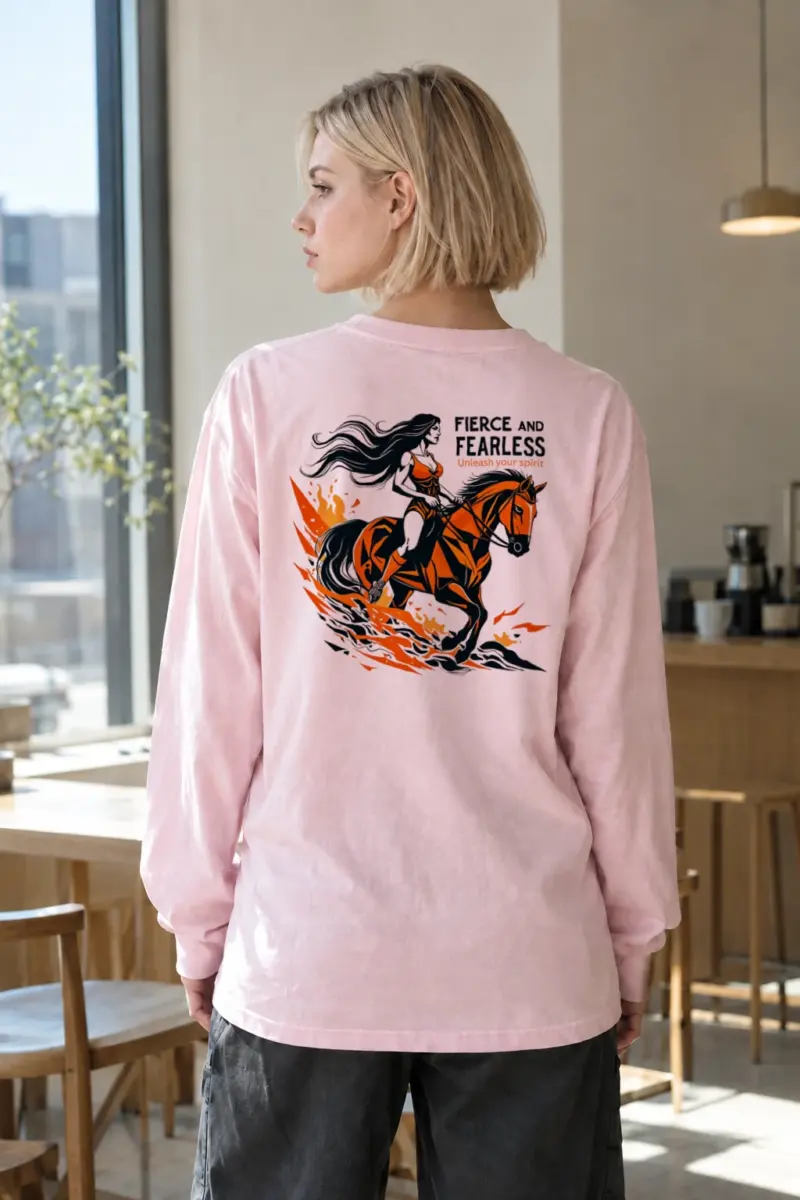 "Fierce And Fearless" Unisex Longsleeve T-shirt | Gildan 2400