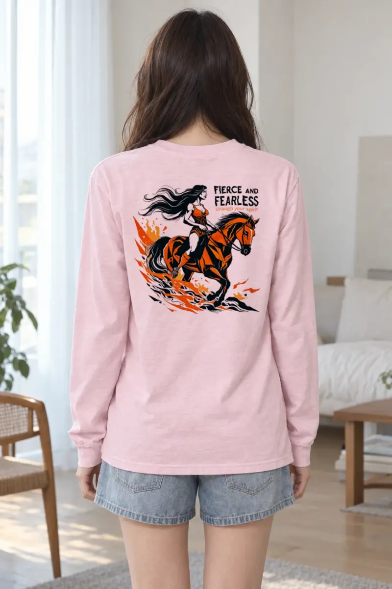 "Fierce And Fearless" Unisex Longsleeve T-shirt | Gildan 2400