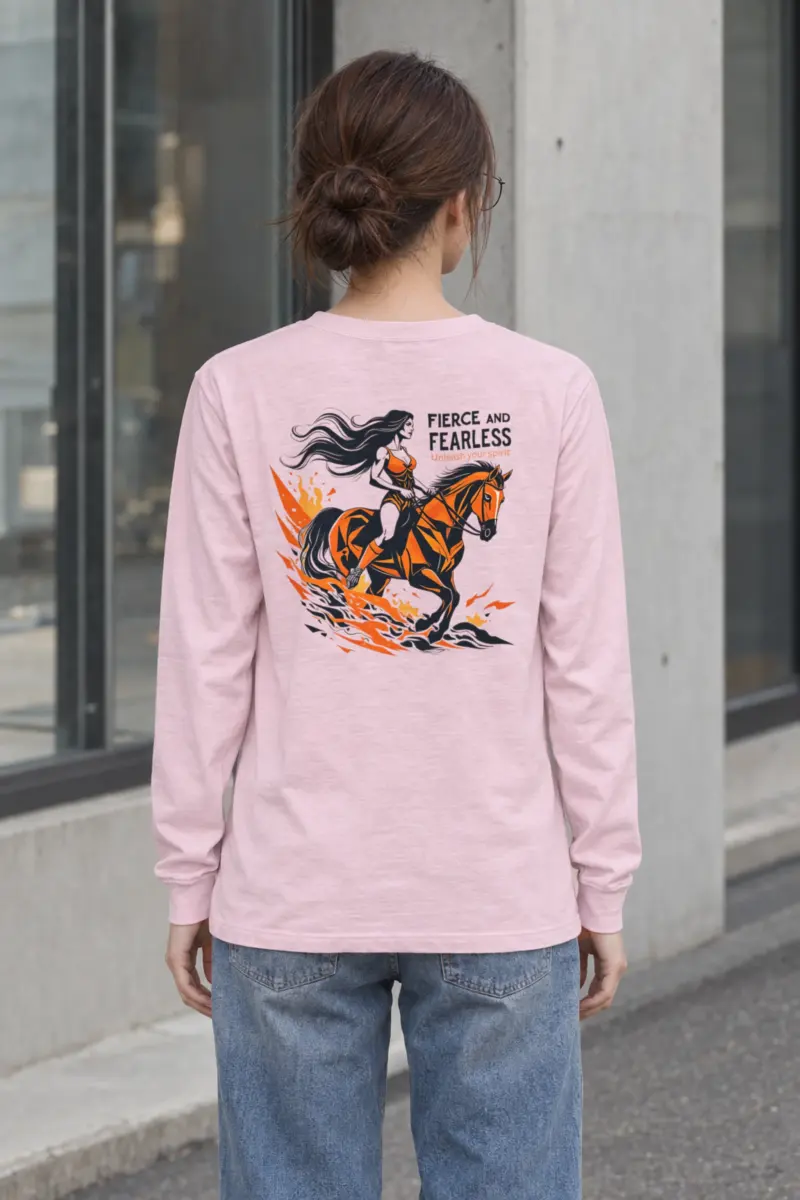 "Fierce And Fearless" Unisex Longsleeve T-shirt