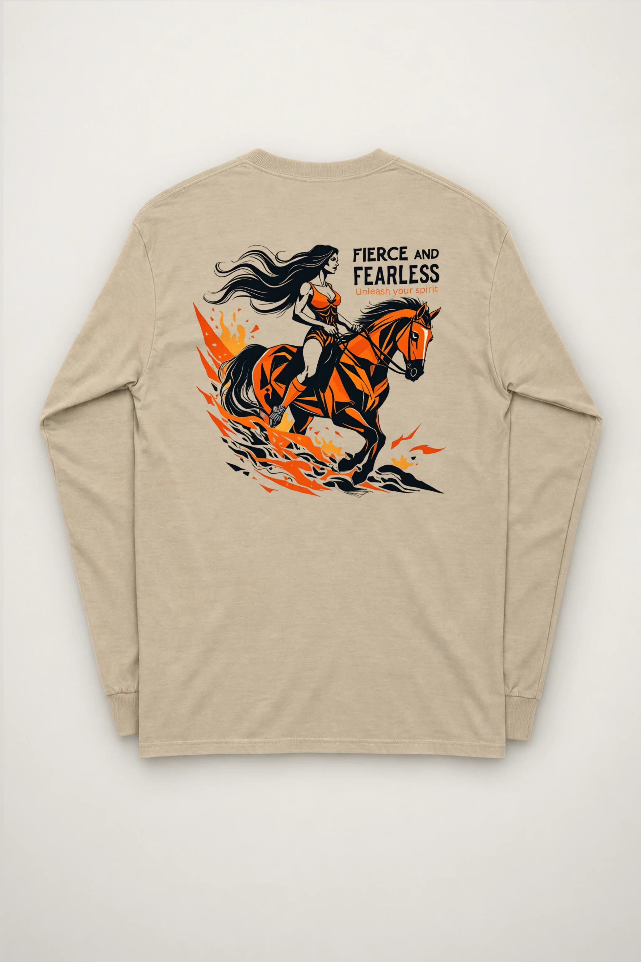 "Fierce And Fearless" Unisex Longsleeve T-shirt