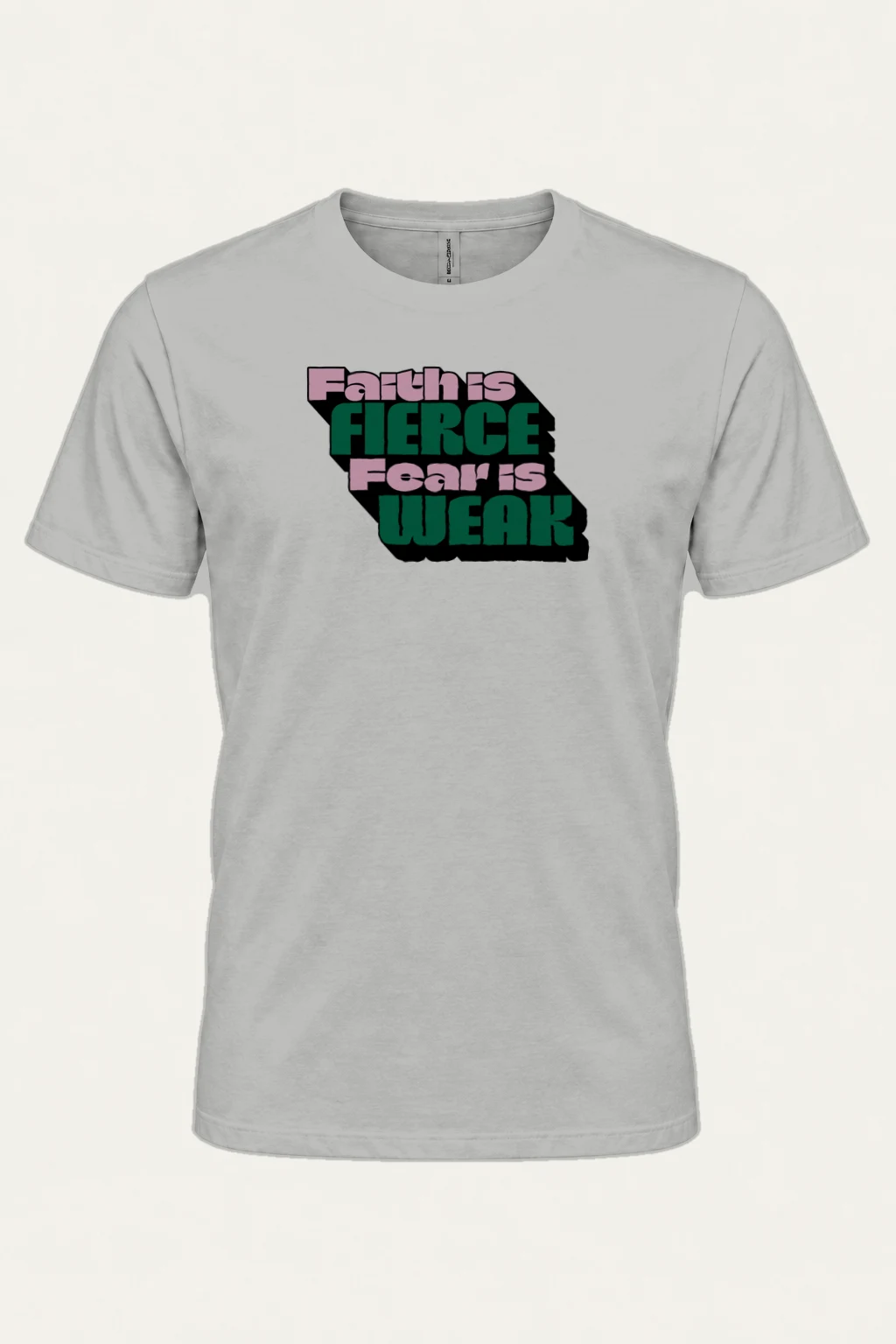 "Fierce Fears Weak" Heavyweight Unisex Crewneck T-shirt | Gildan 5000