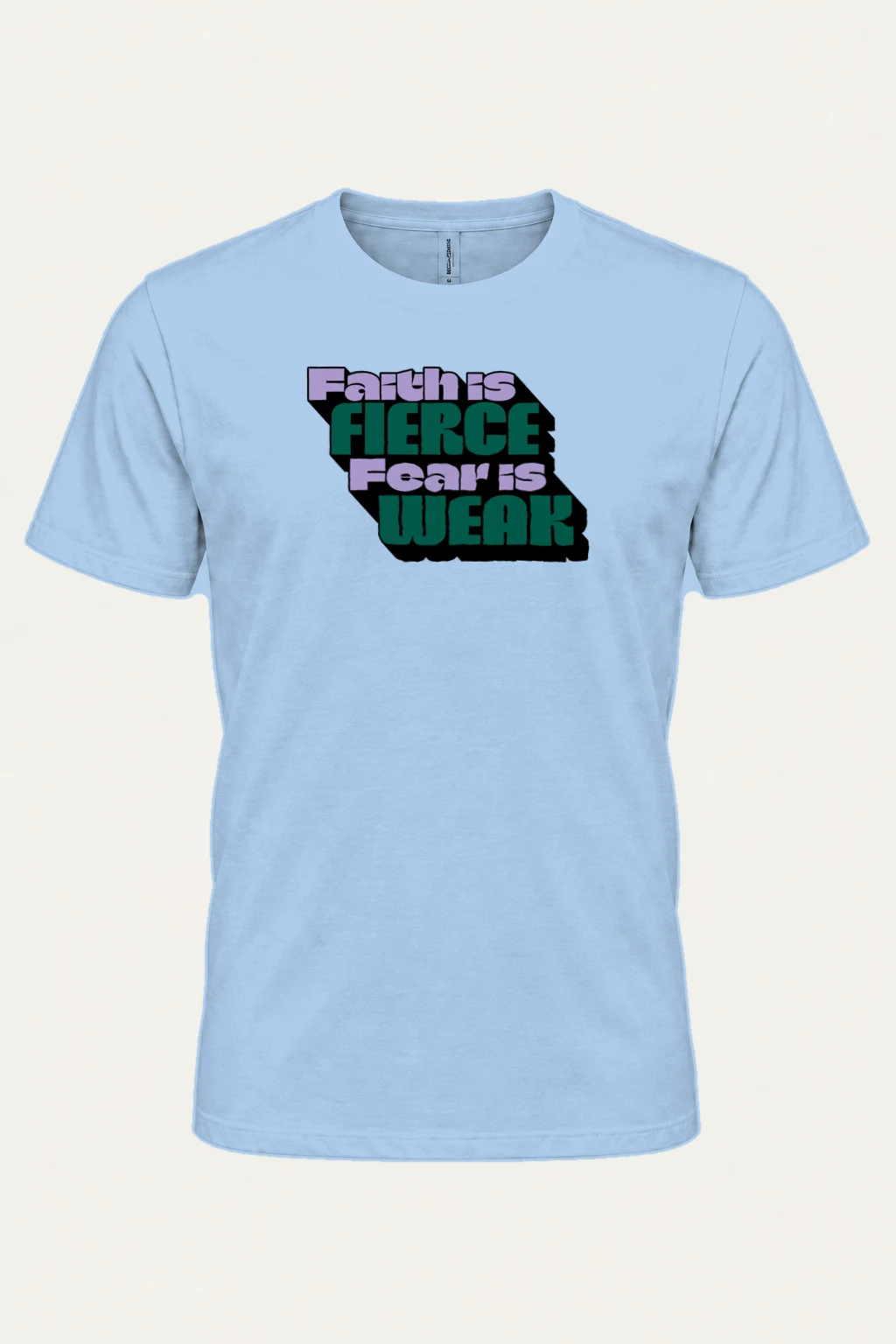 "Fierce Fears Weak" Heavyweight Unisex Crewneck T-shirt | Gildan 5000