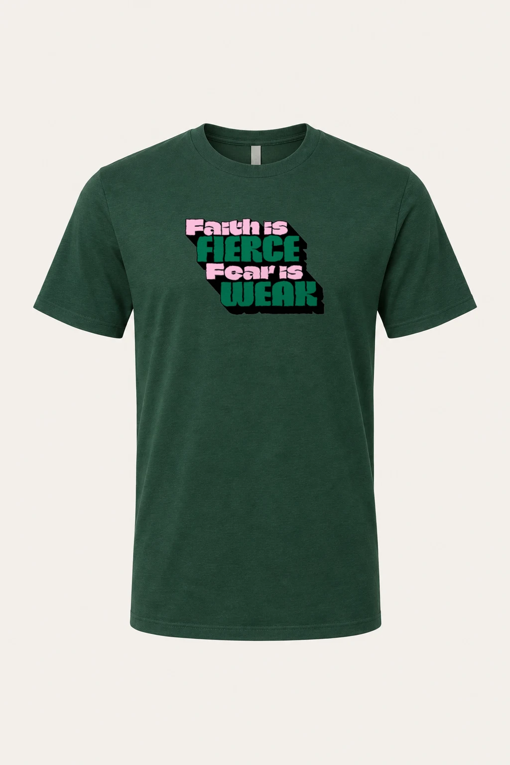 "Fierce Fears Weak" Heavyweight Unisex Crewneck T-shirt | Gildan 5000