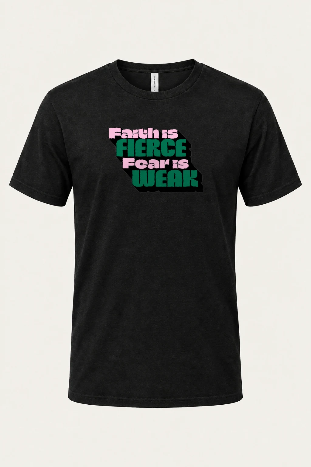 "Fierce Fears Weak" Heavyweight Unisex Crewneck T-shirt | Gildan 5000