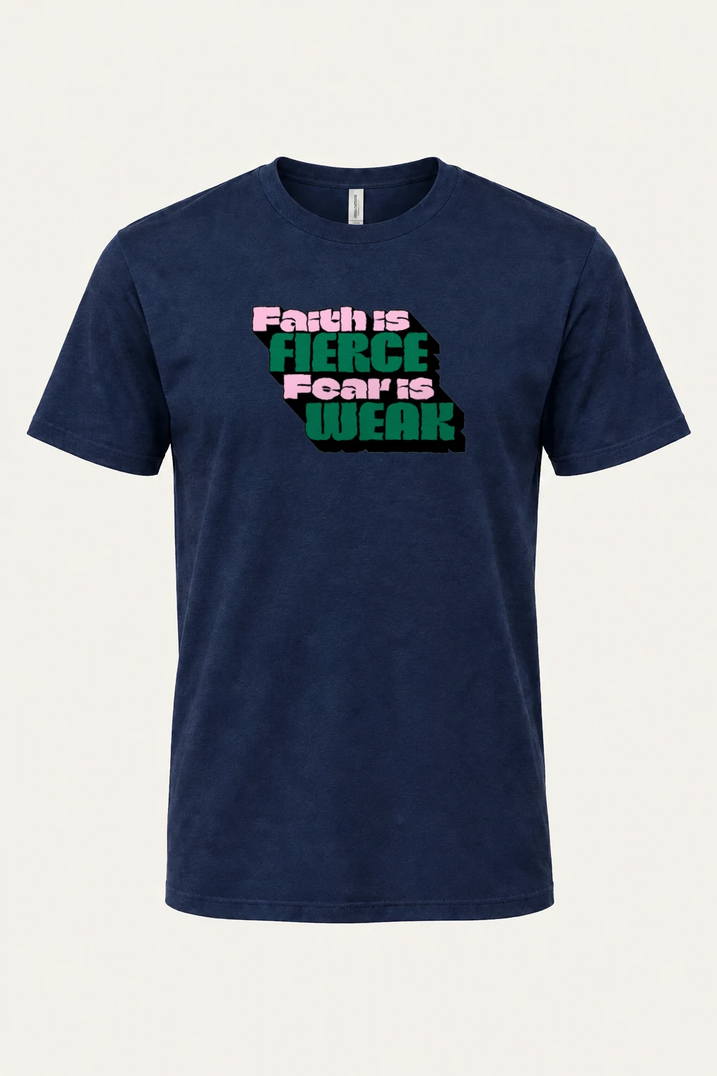 "Fierce Fears Weak" Heavyweight Unisex Crewneck T-shirt | Gildan 5000