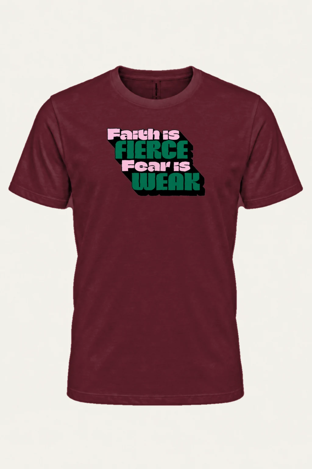 "Fierce Fears Weak" Heavyweight Unisex Crewneck T-shirt | Gildan 5000
