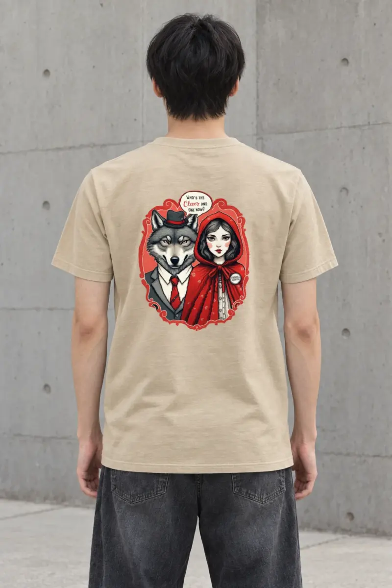 "Fierce Femme Wolf" Heavyweight Unisex Crewneck T-shirt