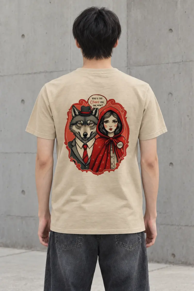 "Fierce Femme Wolf" Heavyweight Unisex Crewneck T-shirt