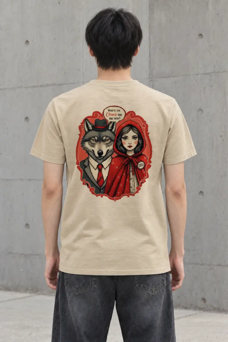 "Fierce Femme Wolf" Heavyweight Unisex Crewneck T-shirt