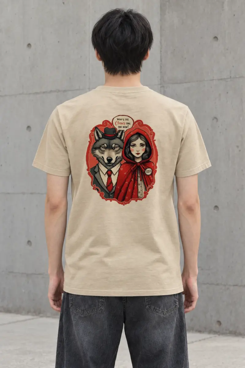 "Fierce Femme Wolf" Heavyweight Unisex Crewneck T-shirt