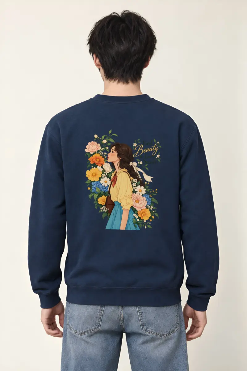 "Find Beauty in Every Season" Heavy Blend Unisex Crewneck Sweatshirt