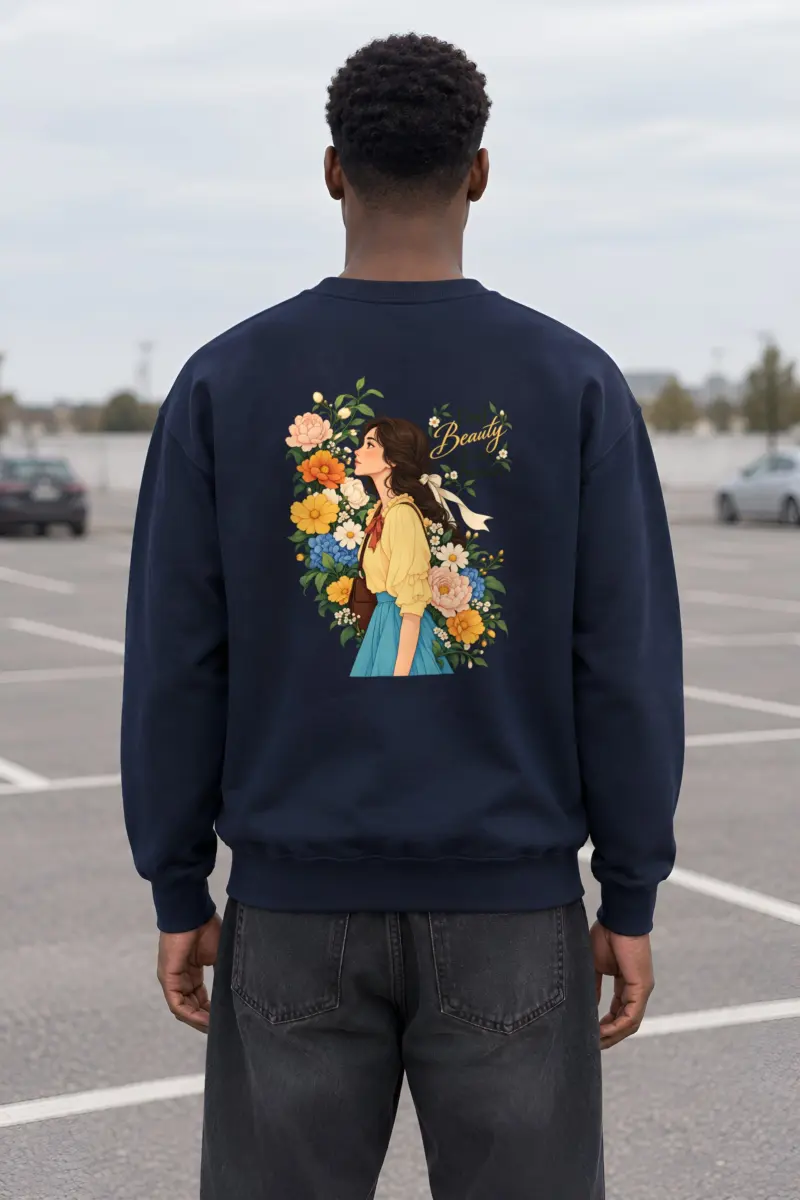 "Find Beauty in Every Season" Heavy Blend Unisex Crewneck Sweatshirt