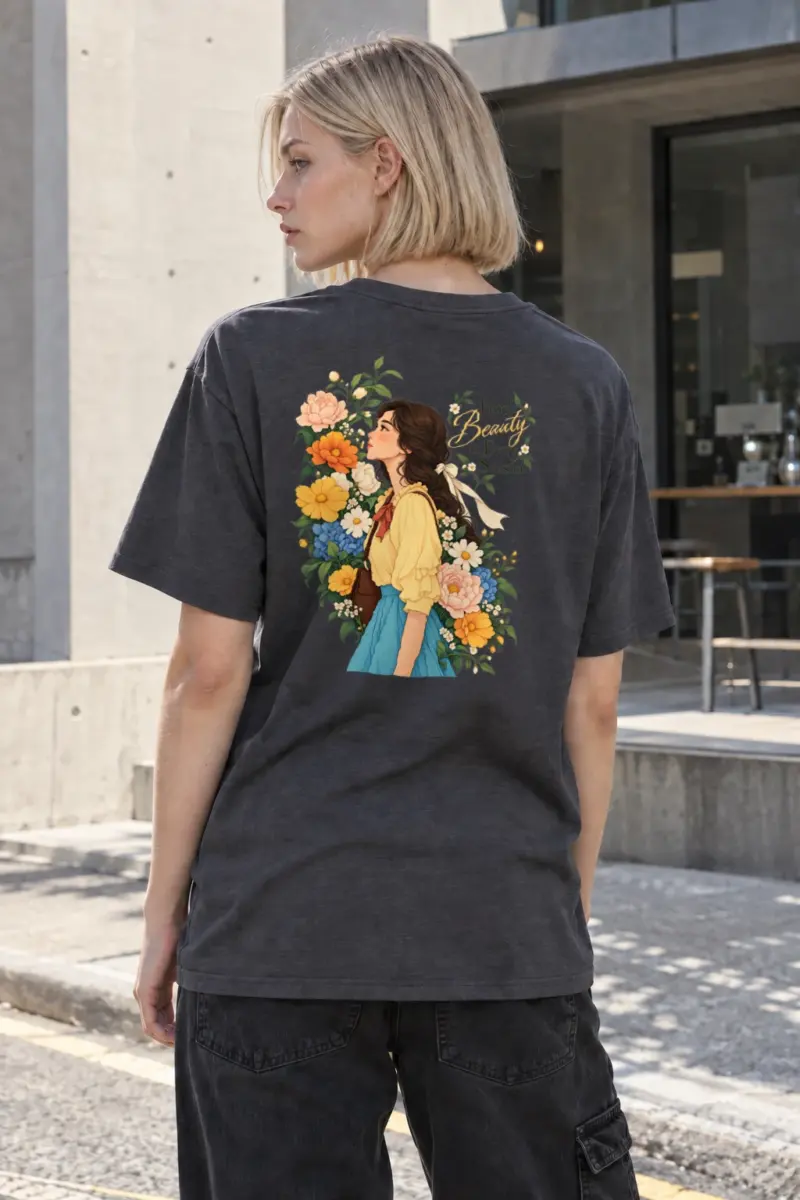 "Find Beauty in Every Season" Heavyweight Unisex Crewneck T-shirt | Gildan 5000