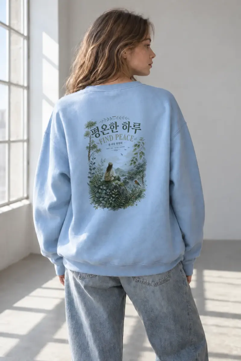 "Find Peace" Heavy Blend Unisex Crewneck Sweatshirt | Gildan 18000