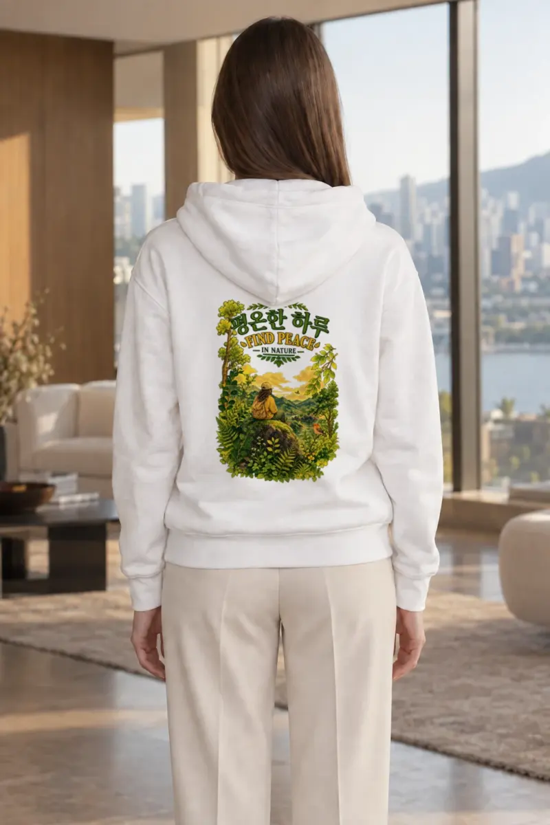 "Find Peace In Nature" Heavy Blend Unisex Pullover Hoodie | Gildan 18500