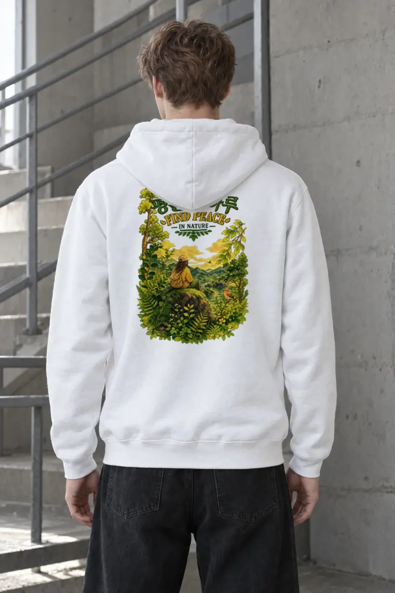 "Find Peace In Nature" Heavy Blend Unisex Pullover Hoodie