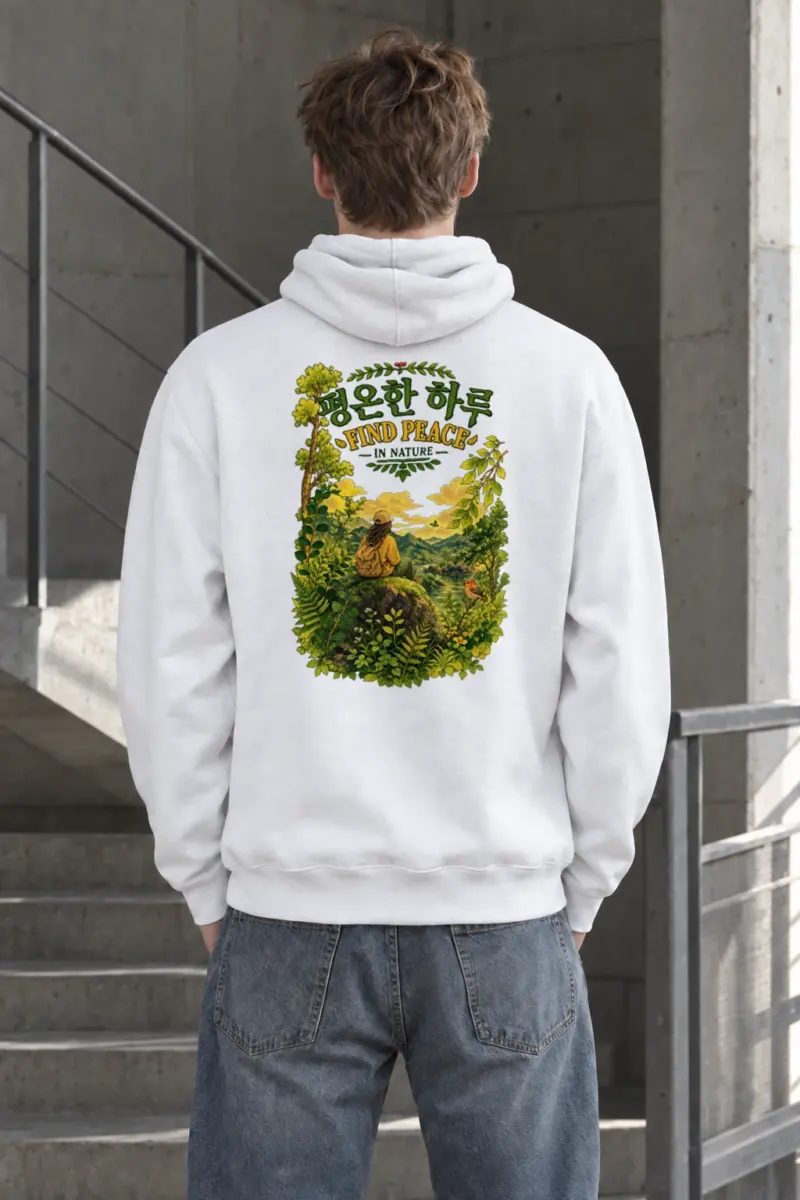 "Find Peace In Nature" Heavy Blend Unisex Pullover Hoodie