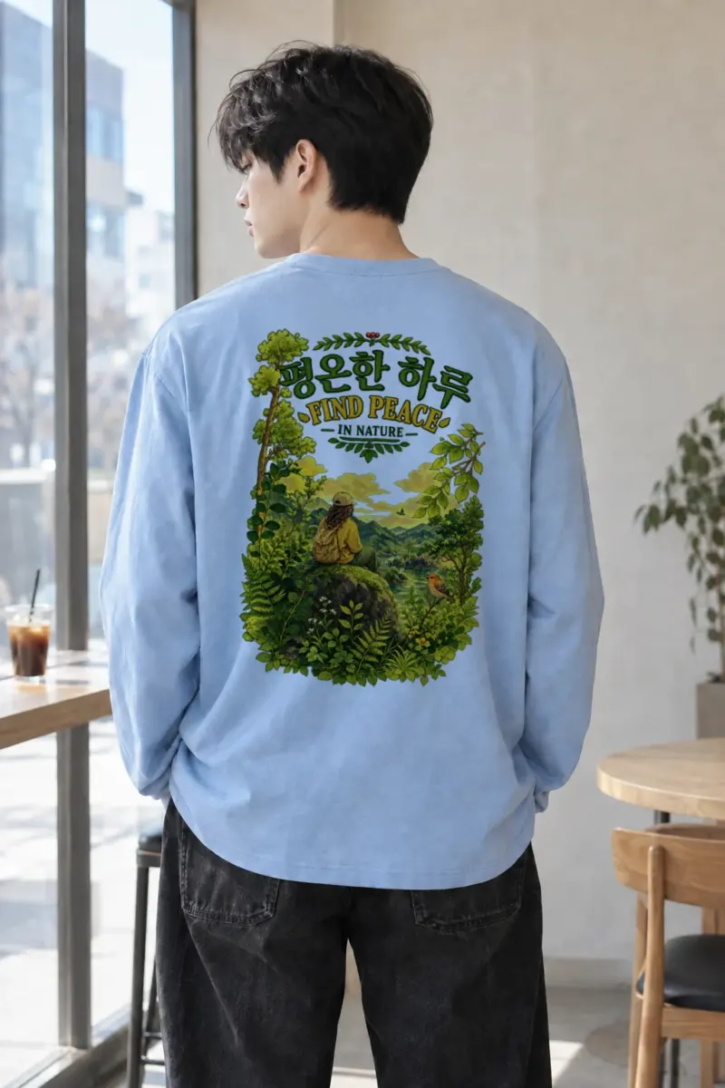 "Find Peace In Nature" Unisex Longsleeve T-shirt | Gildan 2400