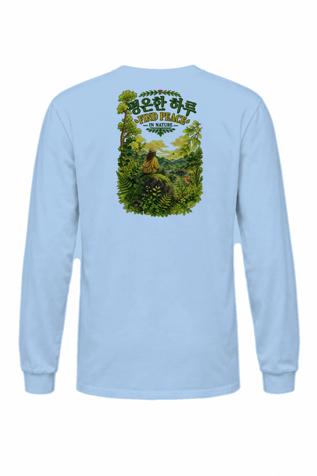 "Find Peace In Nature" Unisex Longsleeve T-shirt | Gildan 2400