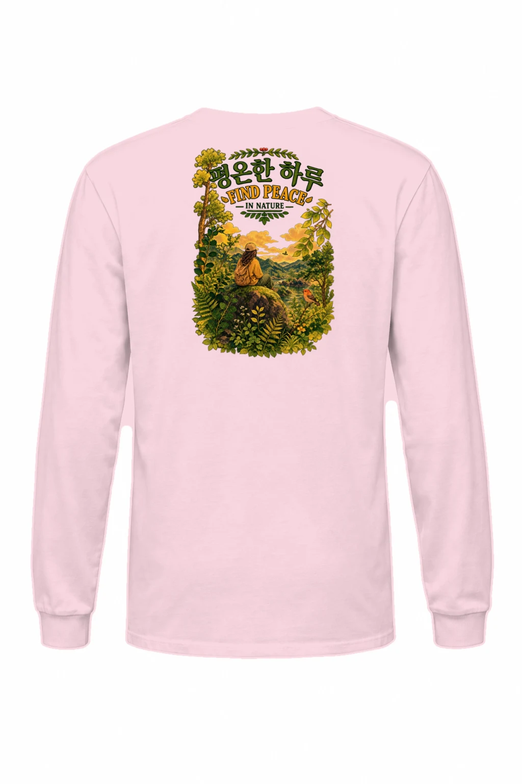 "Find Peace In Nature" Unisex Longsleeve T-shirt | Gildan 2400