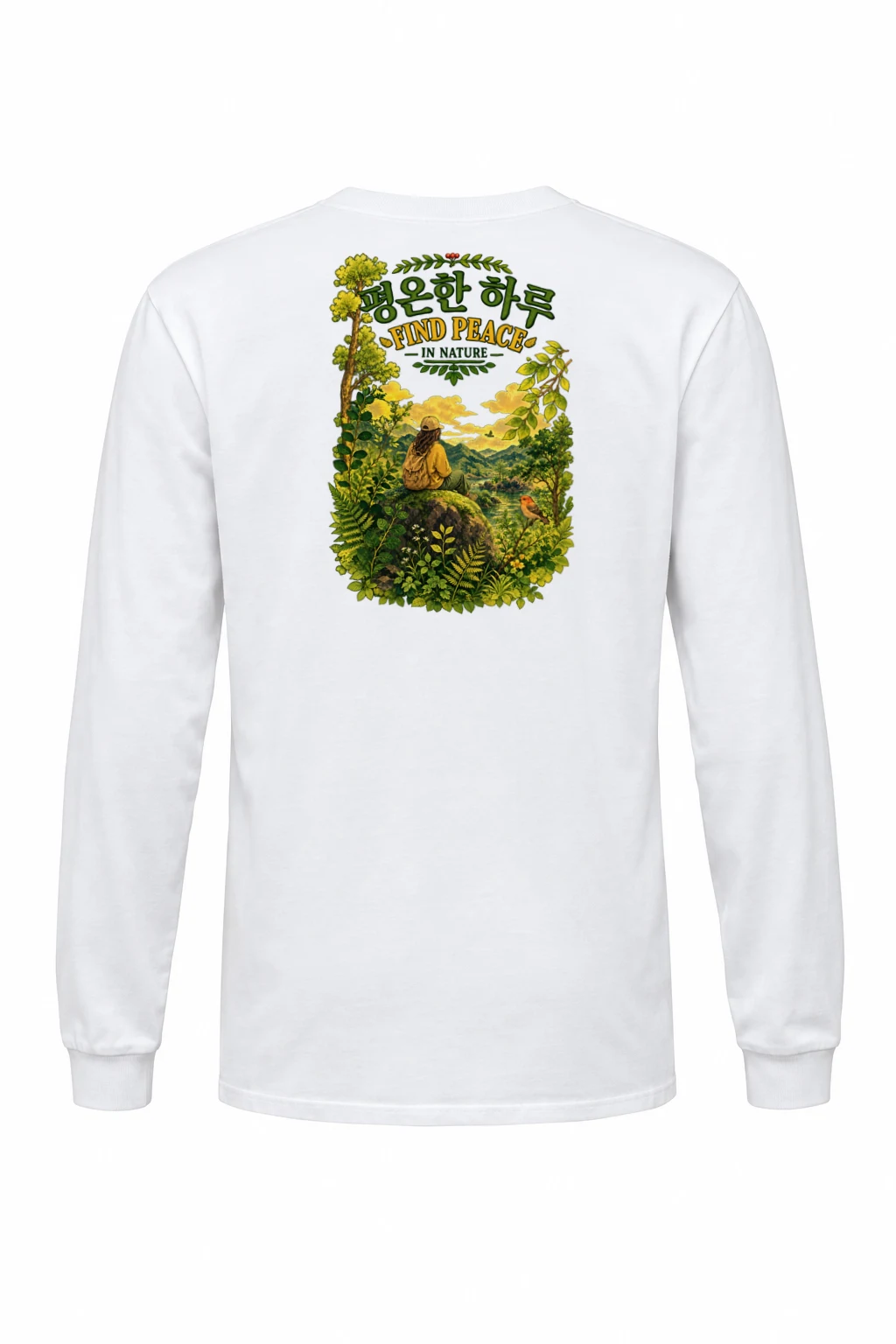 "Find Peace In Nature" Unisex Longsleeve T-shirt | Gildan 2400