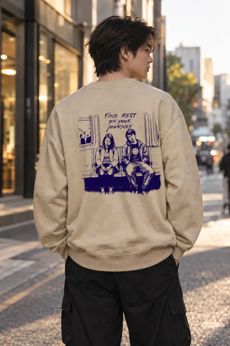 "Find Rest" Heavy Blend Unisex Crewneck Sweatshirt | Gildan 18000
