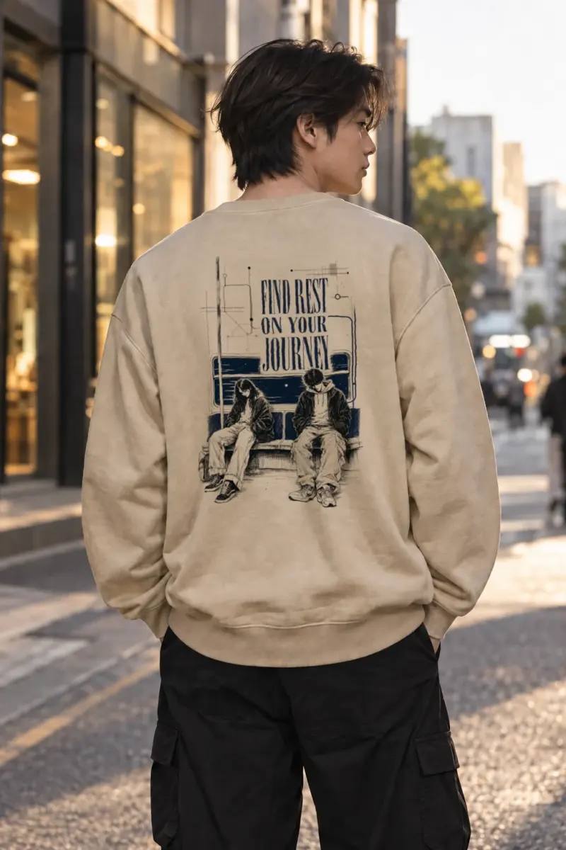 "Find Rest" Heavy Blend Unisex Crewneck Sweatshirt | Gildan 18000