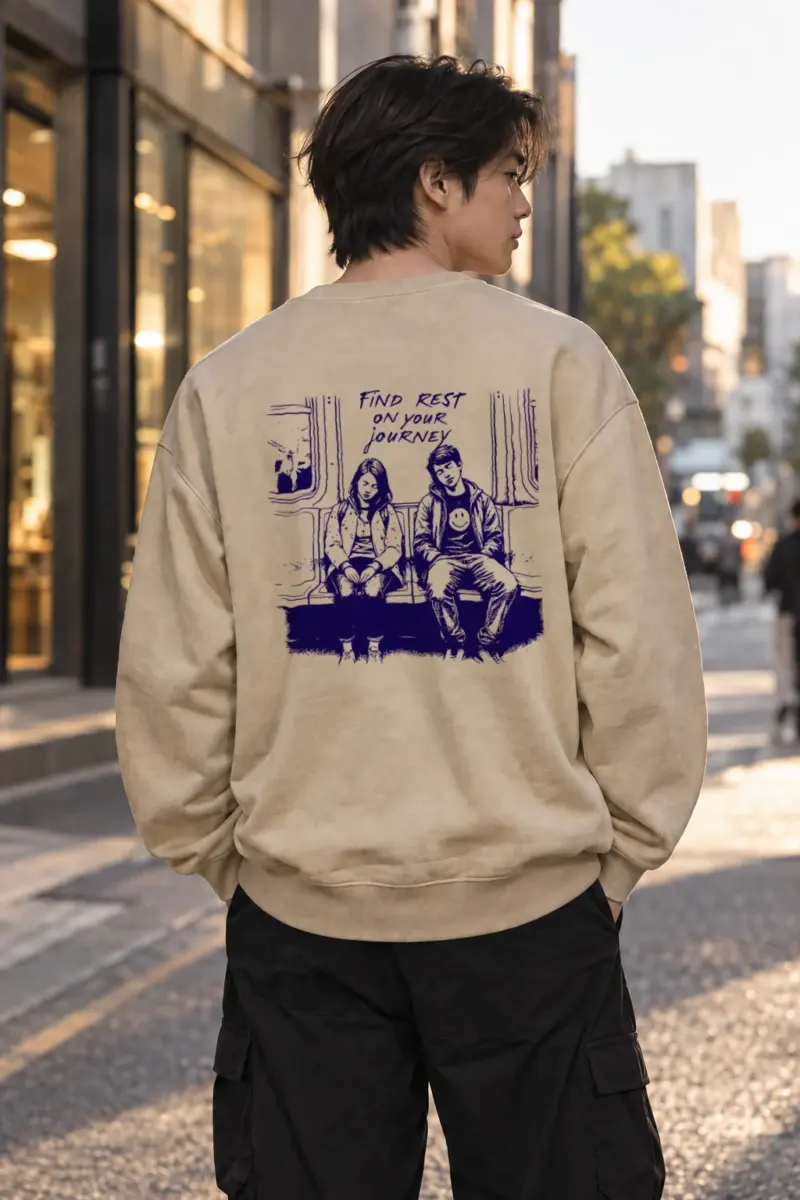 "Find Rest" Heavy Blend Unisex Crewneck Sweatshirt | Gildan 18000