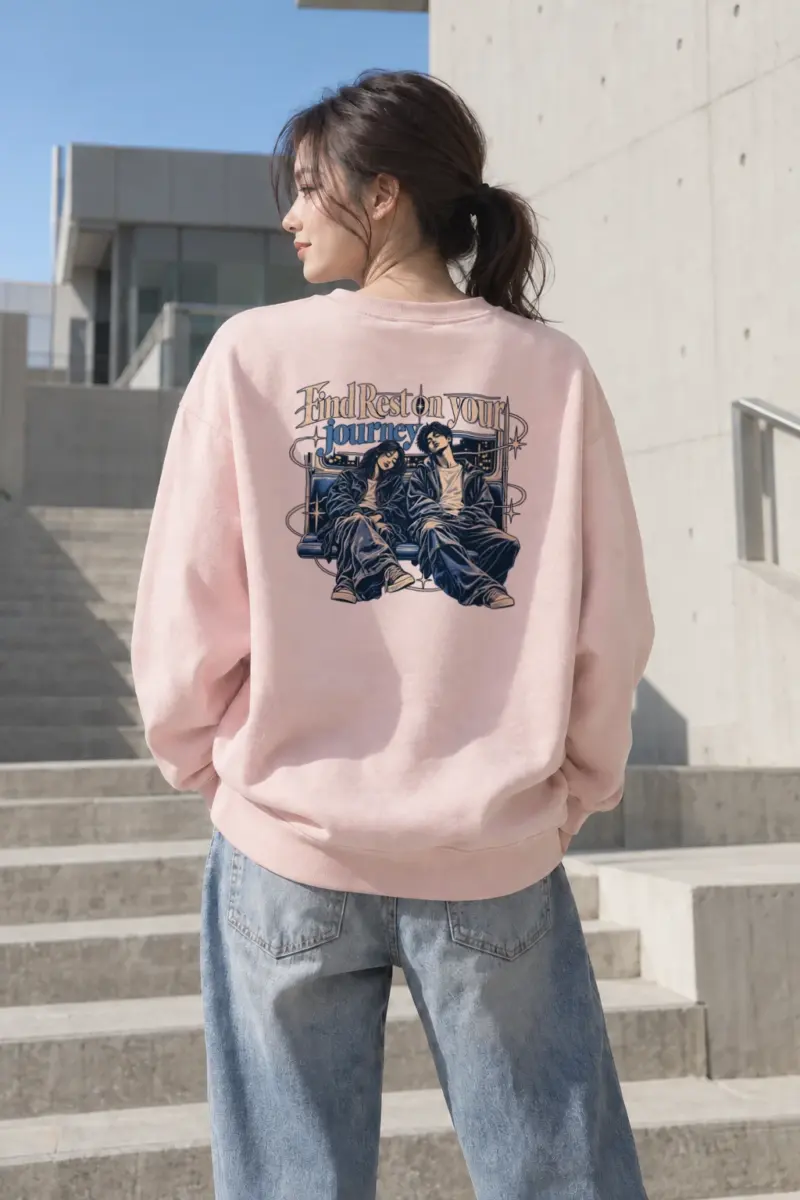 "Find Rest" Heavy Blend Unisex Crewneck Sweatshirt | Gildan 18000