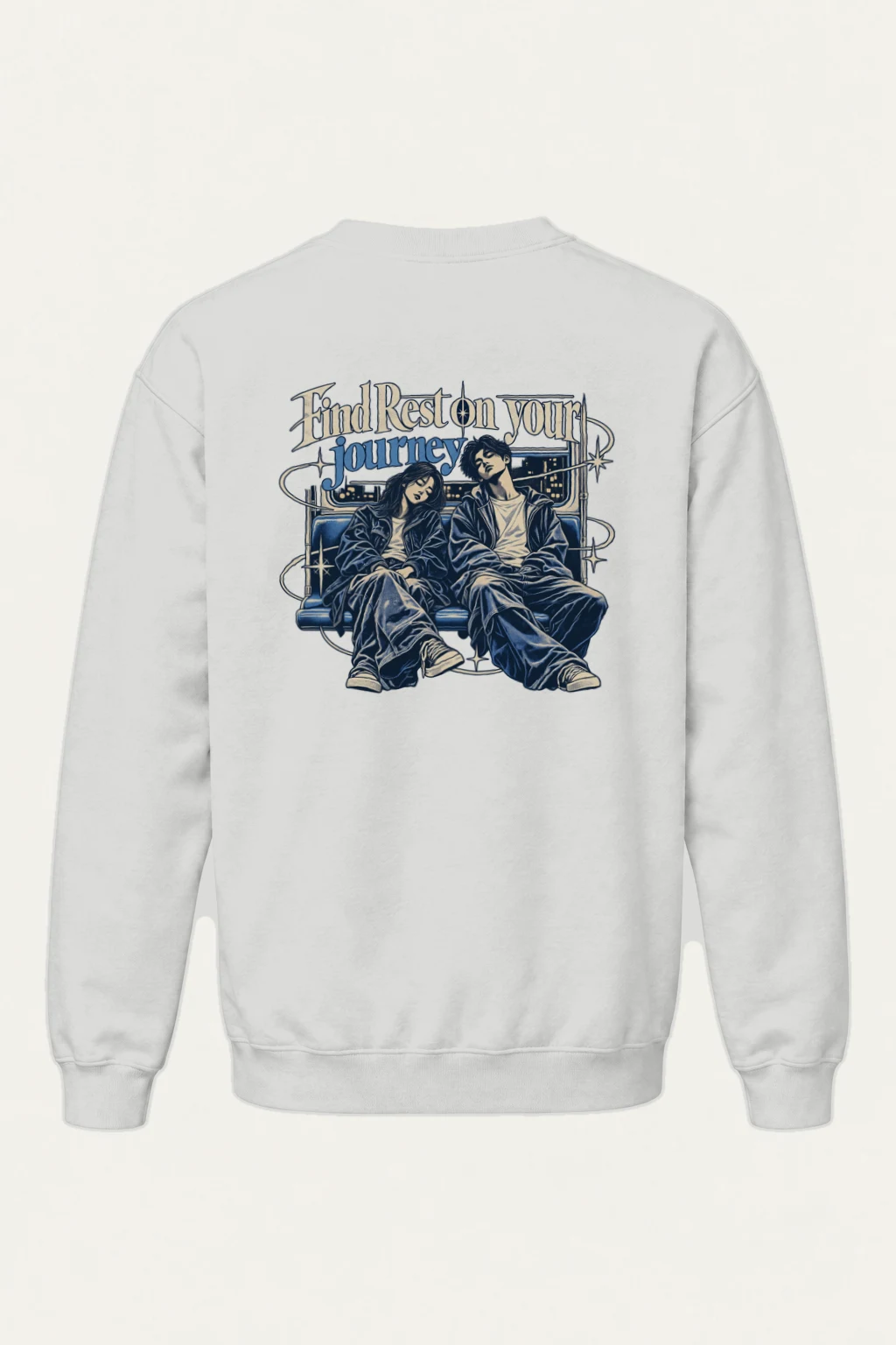 "Find Rest" Heavy Blend Unisex Crewneck Sweatshirt | Gildan 18000