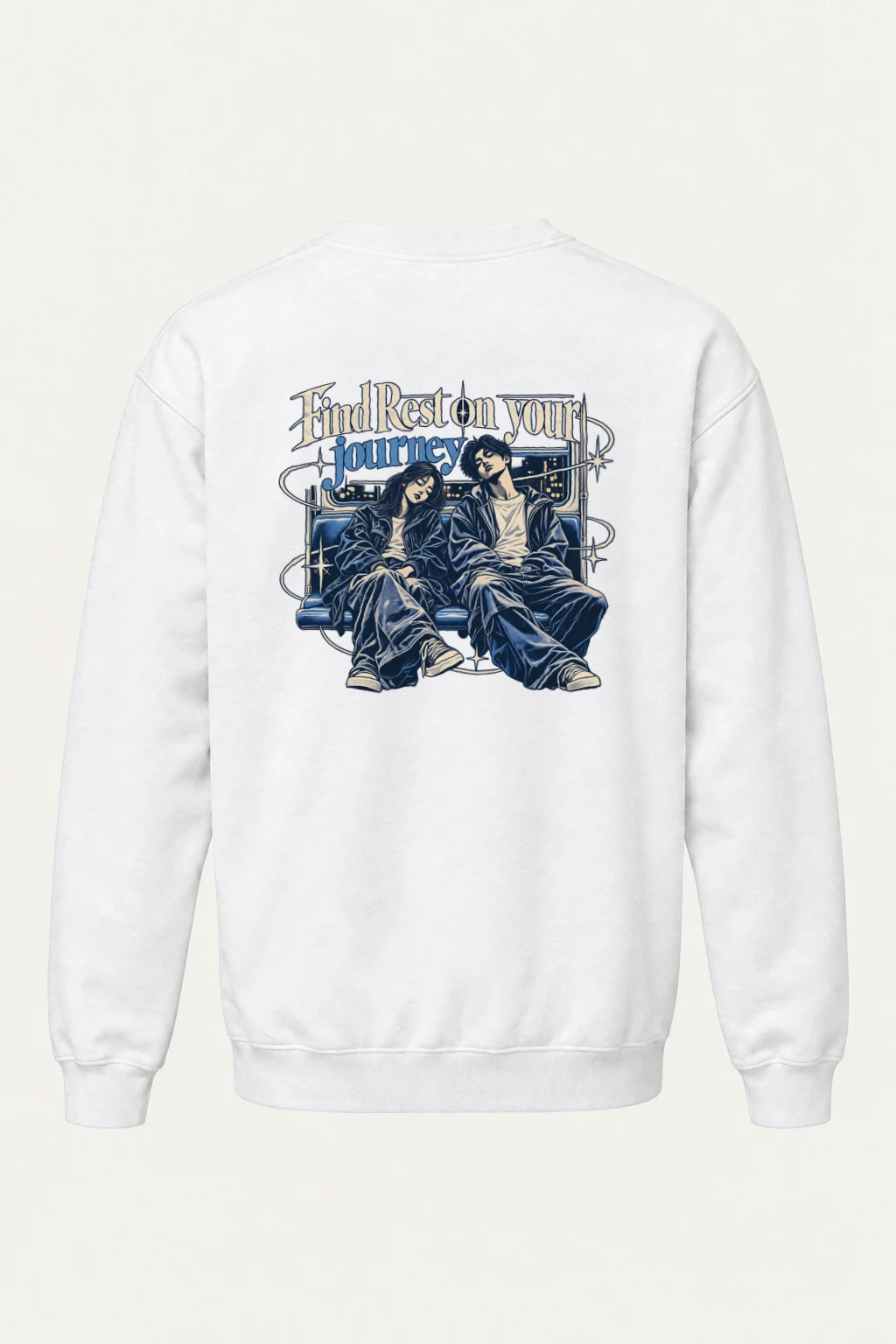 "Find Rest" Heavy Blend Unisex Crewneck Sweatshirt | Gildan 18000