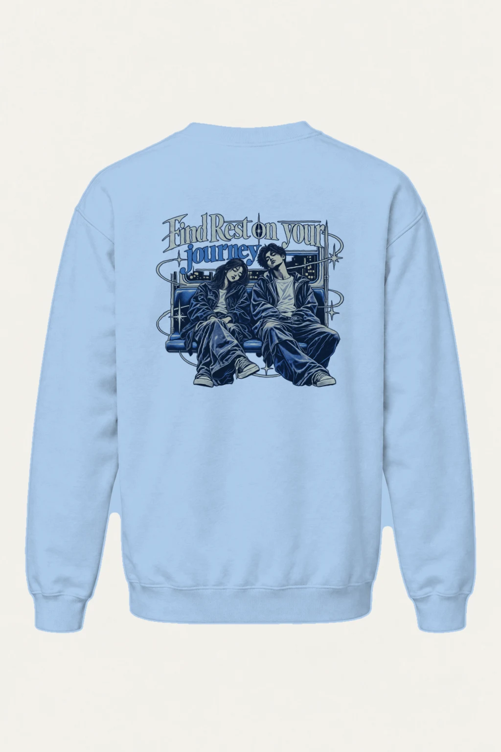 "Find Rest" Heavy Blend Unisex Crewneck Sweatshirt | Gildan 18000
