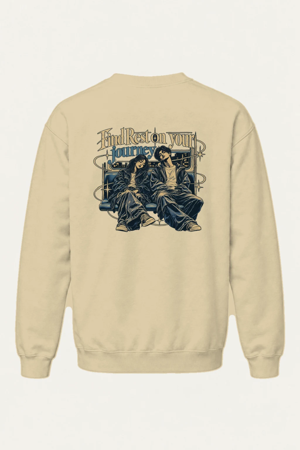 "Find Rest" Heavy Blend Unisex Crewneck Sweatshirt | Gildan 18000