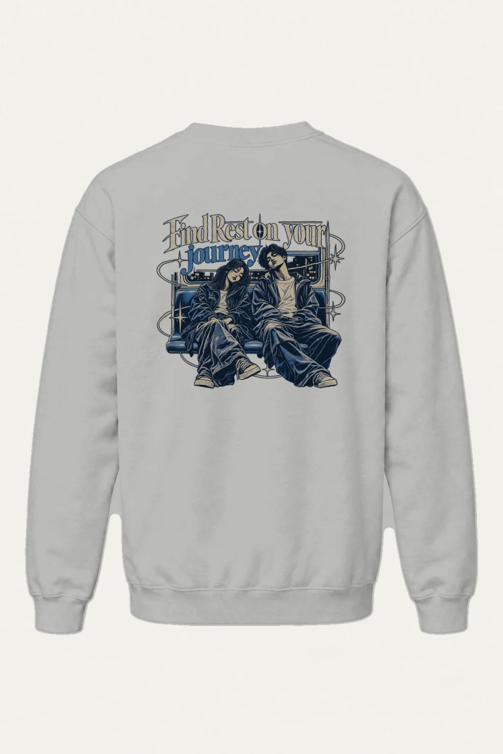 "Find Rest" Heavy Blend Unisex Crewneck Sweatshirt | Gildan 18000