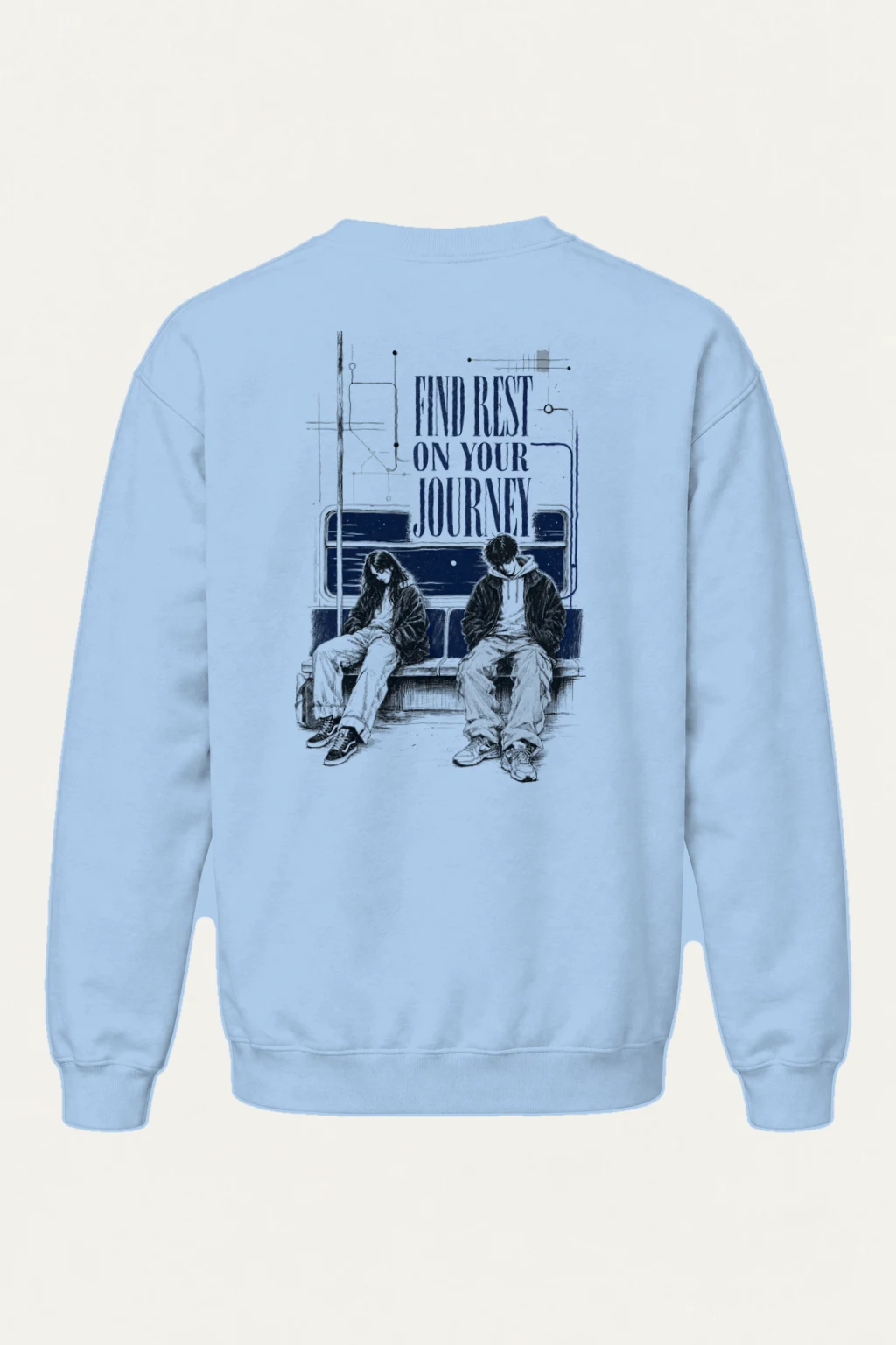 "Find Rest" Heavy Blend Unisex Crewneck Sweatshirt | Gildan 18000
