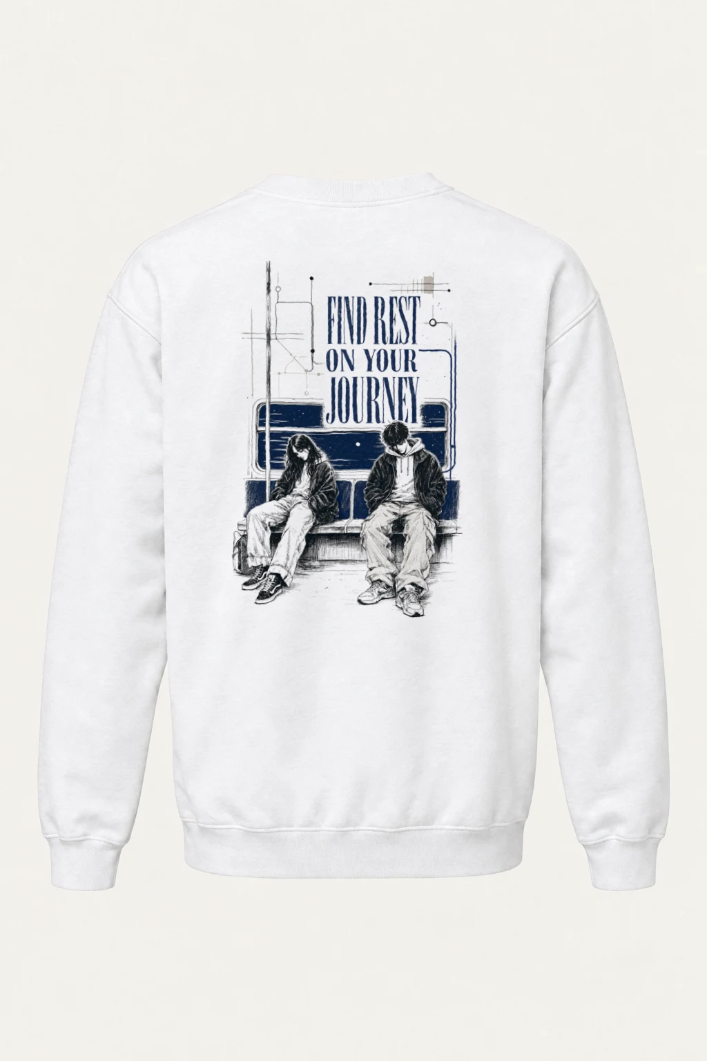 "Find Rest" Heavy Blend Unisex Crewneck Sweatshirt | Gildan 18000