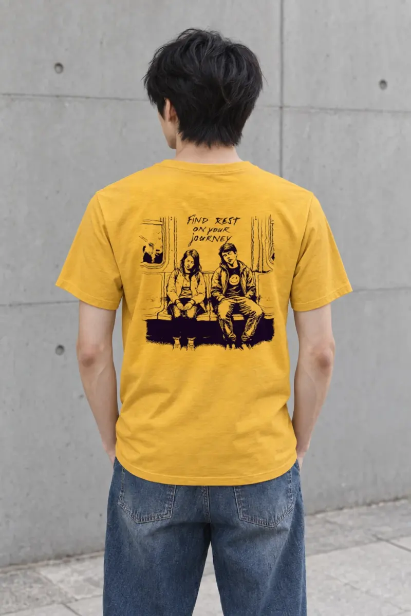 "Find Rest" Heavyweight Unisex Crewneck T-shirt