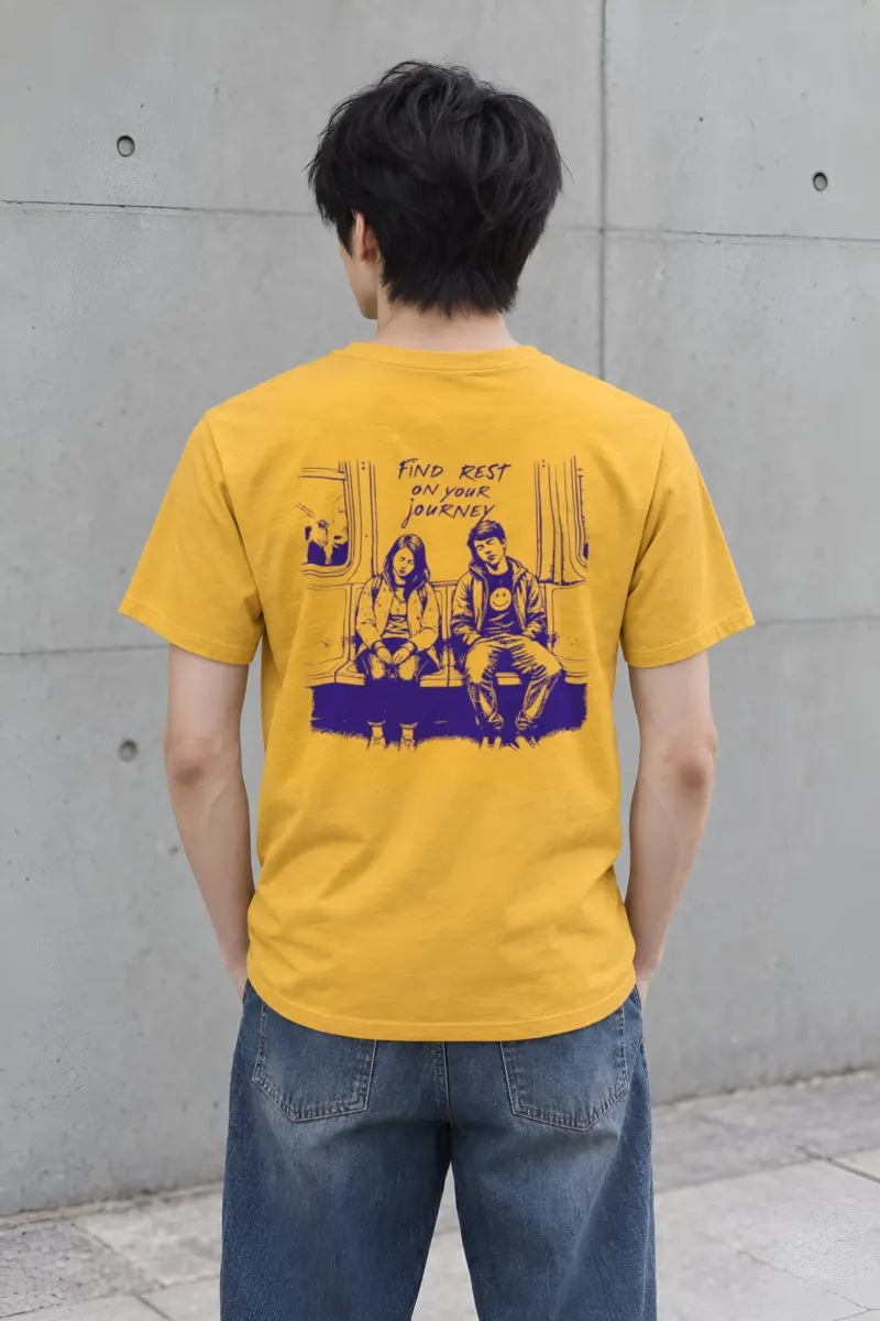 "Find Rest" Heavyweight Unisex Crewneck T-shirt