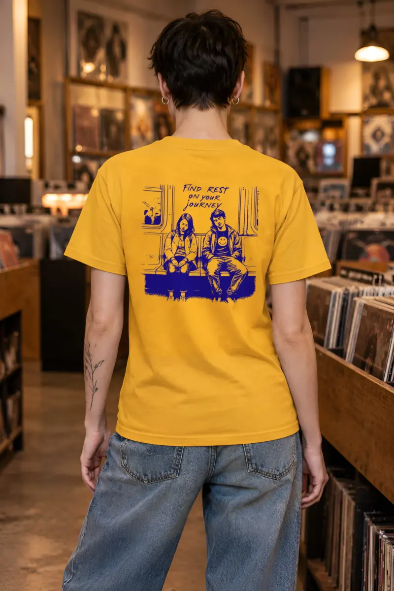 "Find Rest" Heavyweight Unisex Crewneck T-shirt