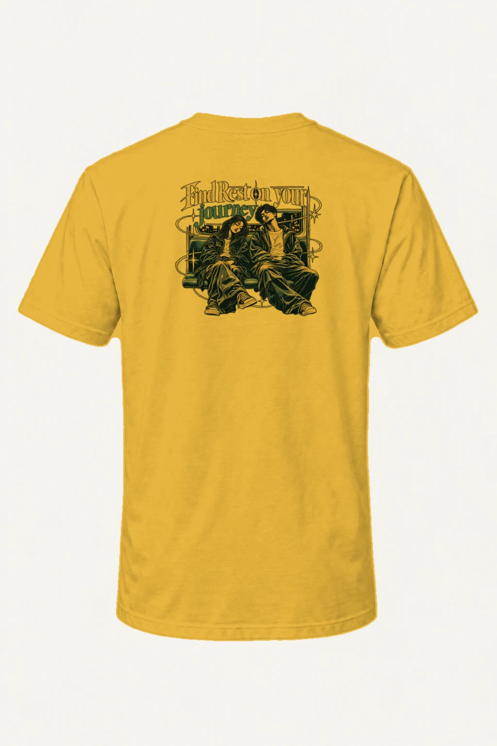 "Find Rest" Heavyweight Unisex Crewneck T-shirt | Gildan 5000