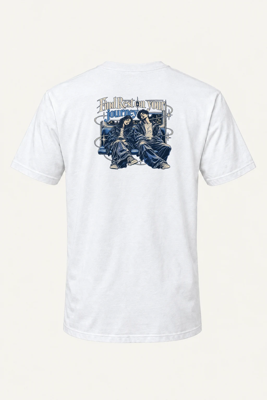 "Find Rest" Heavyweight Unisex Crewneck T-shirt | Gildan 5000