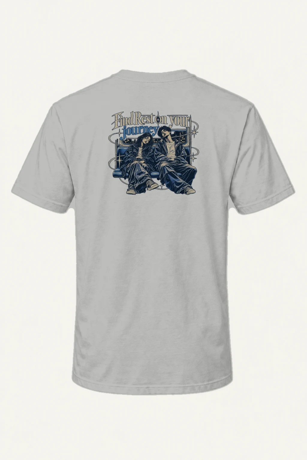 "Find Rest" Heavyweight Unisex Crewneck T-shirt | Gildan 5000