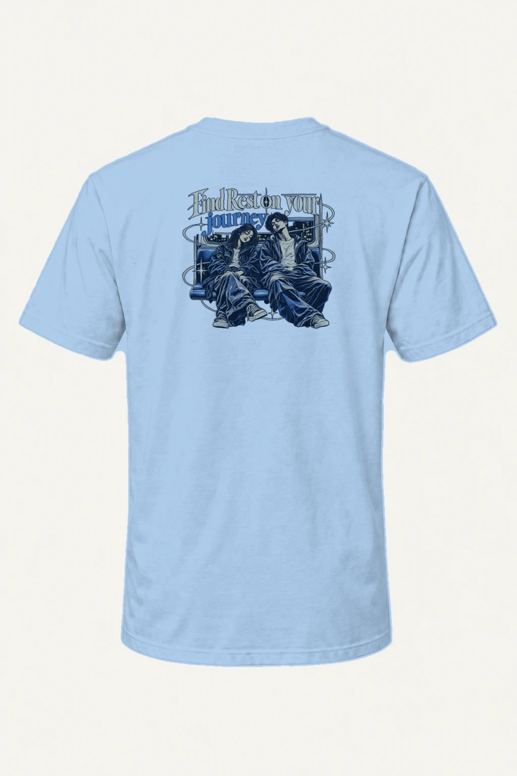 "Find Rest" Heavyweight Unisex Crewneck T-shirt | Gildan 5000
