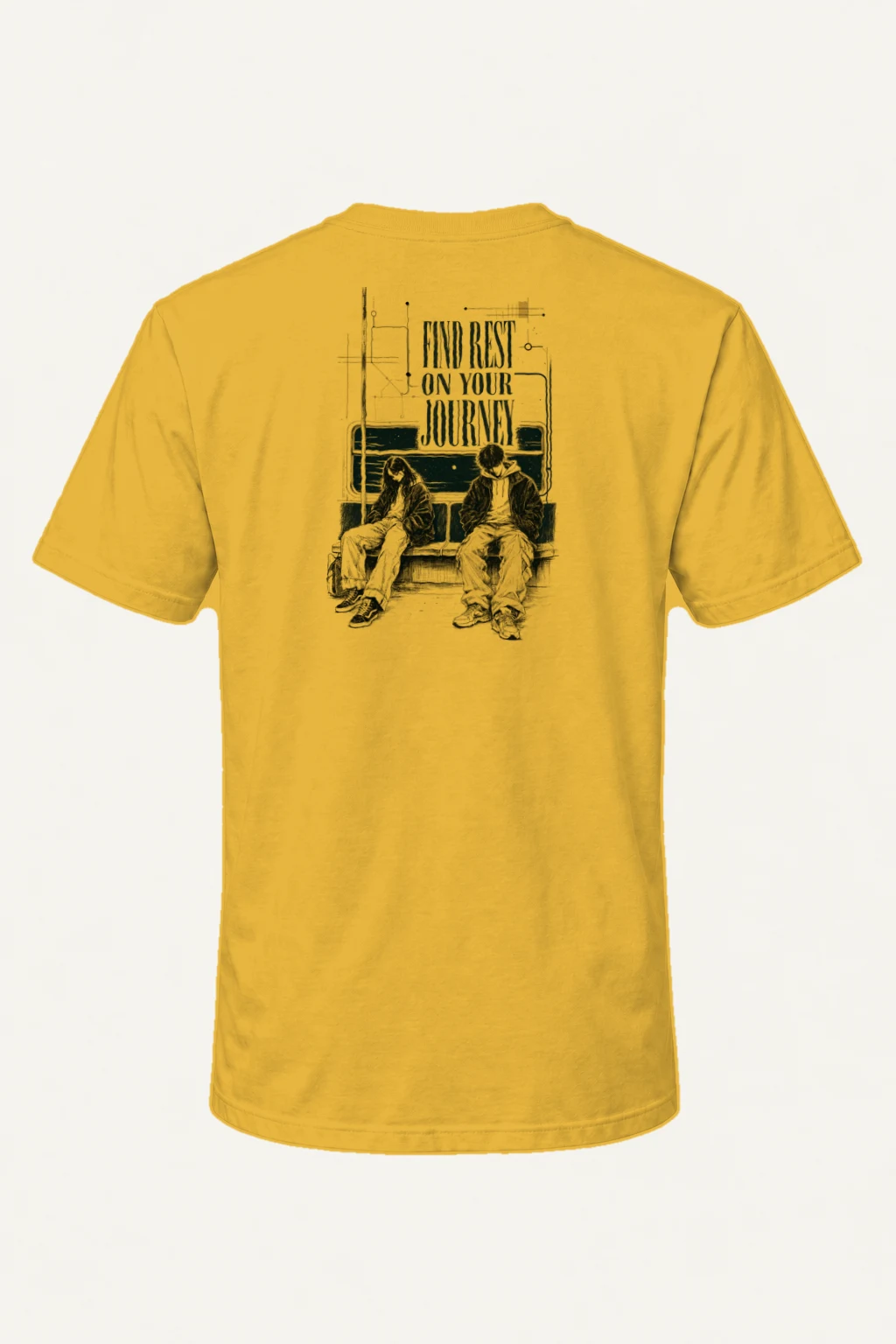 "Find Rest" Heavyweight Unisex Crewneck T-shirt | Gildan 5000
