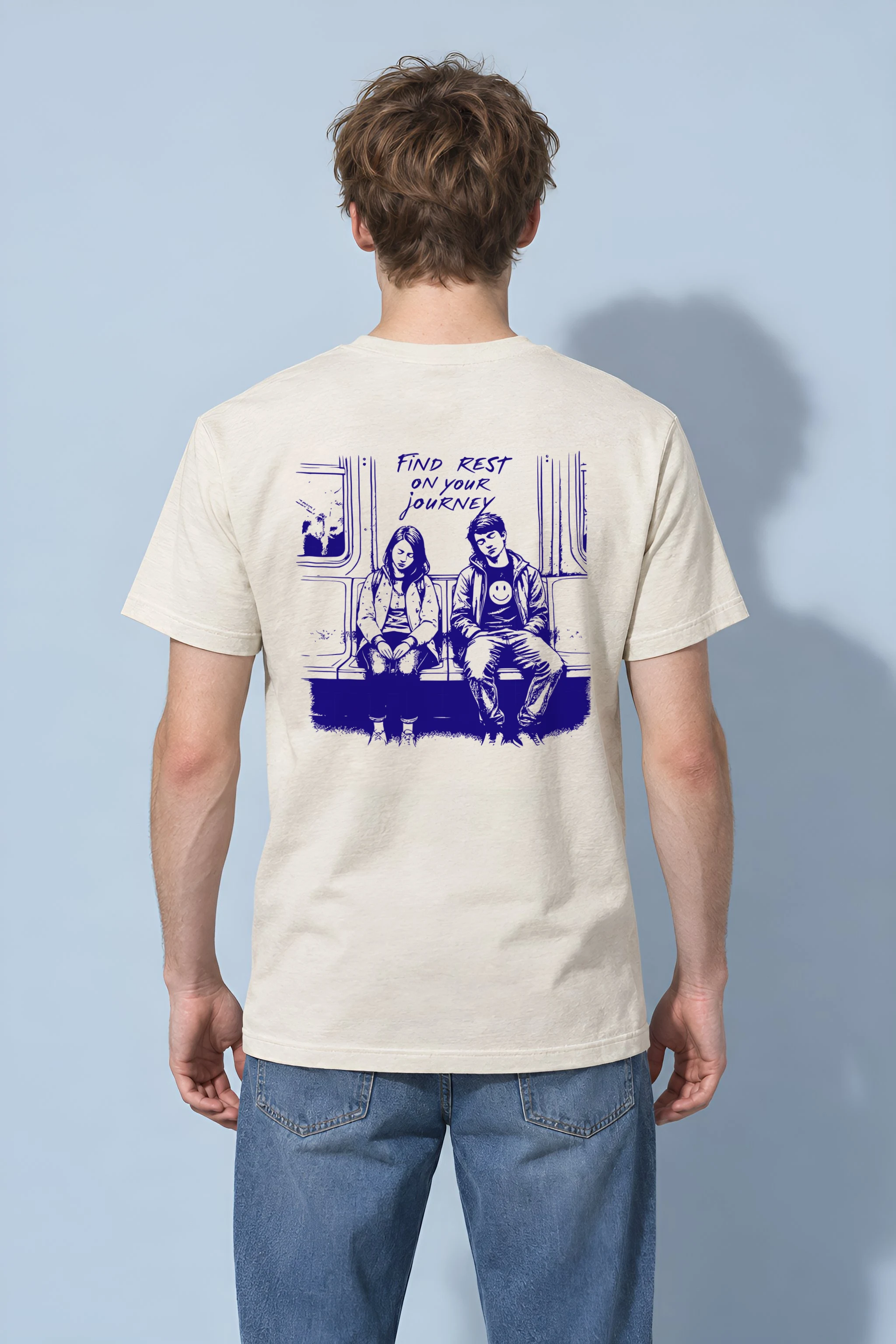 "Find Rest" Heavyweight Unisex Crewneck T-shirt