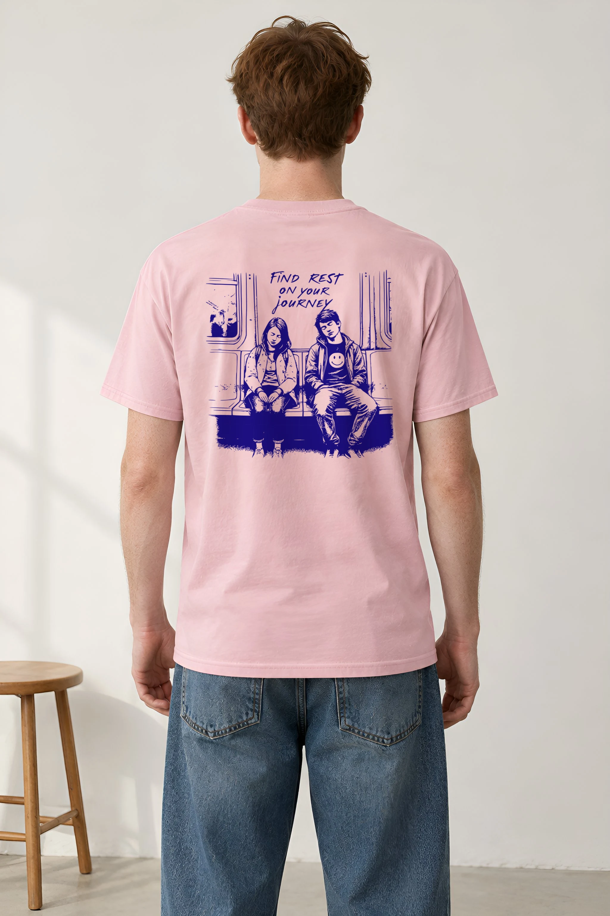 "Find Rest" Heavyweight Unisex Crewneck T-shirt