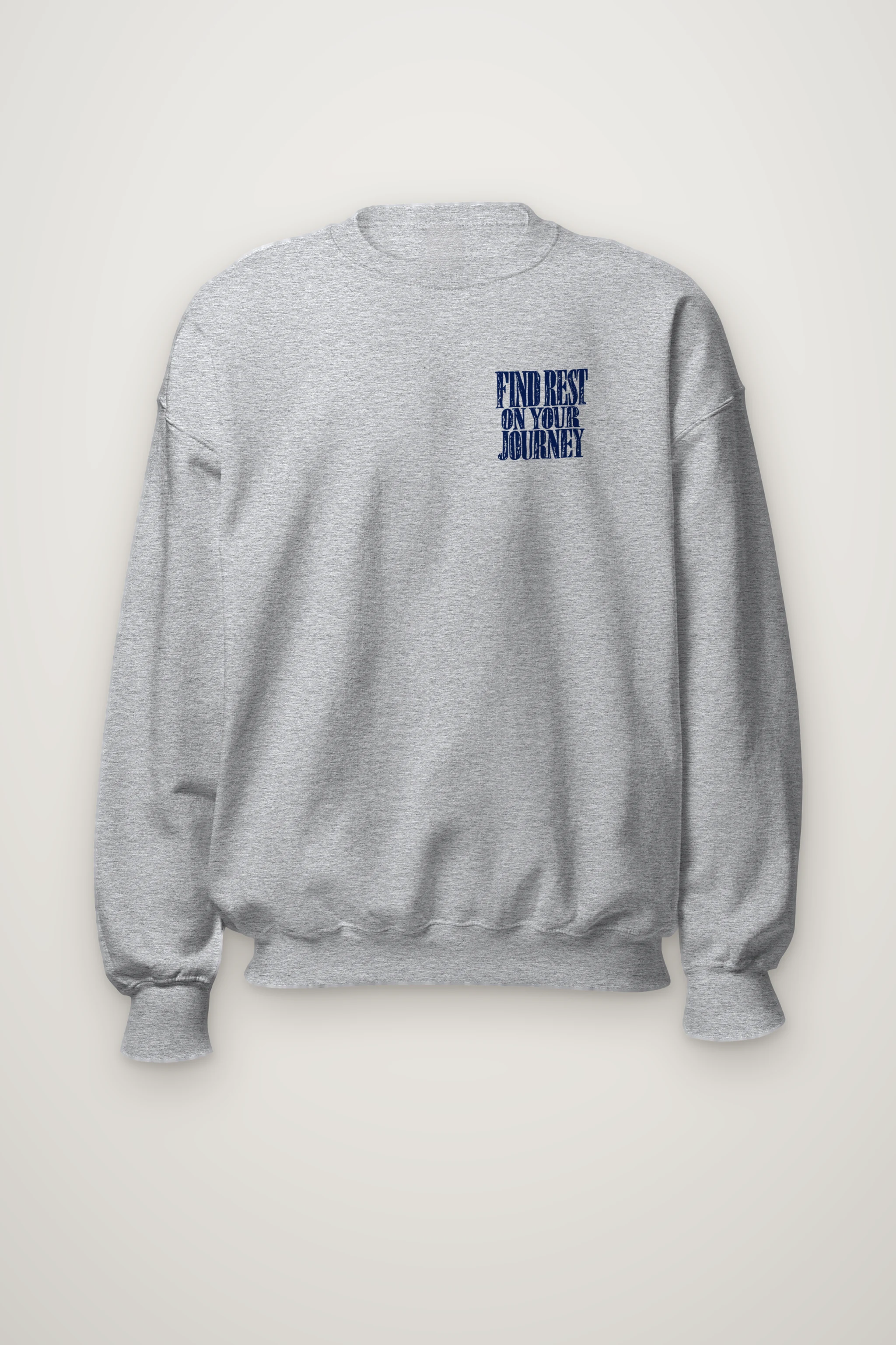 "Find Rest Journey" Heavy Blend Unisex Crewneck Sweatshirt